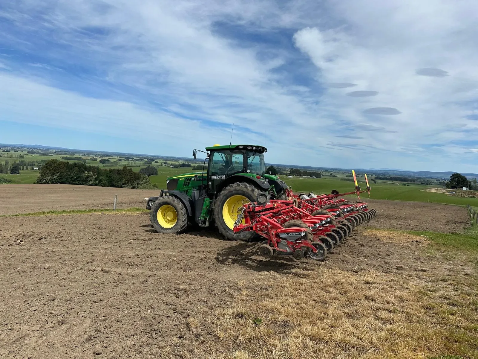 Field being prepared for planting in Southland.